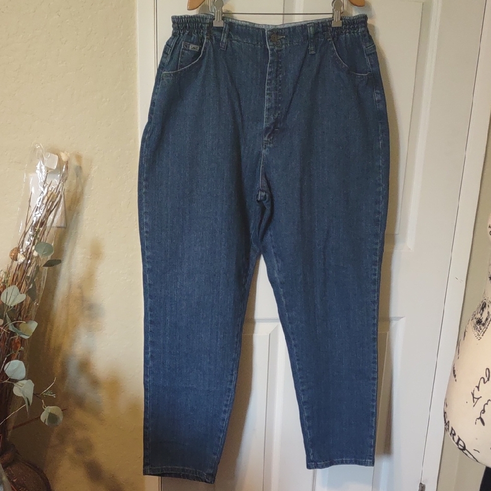 Lee Relaxed Fit women Blue Jeans size 18 New